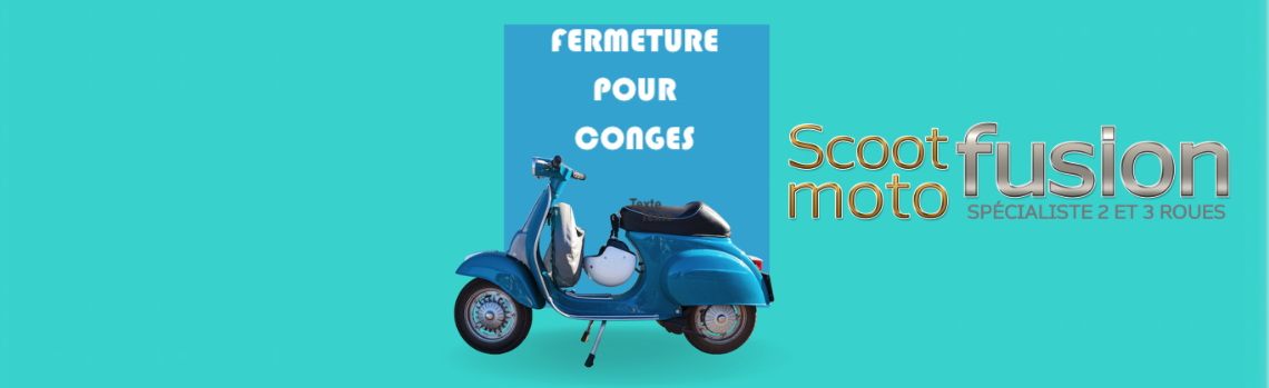 Scoot fusion ne traitera aucune commande du 07 aout au 26 aout  . Merci de votre compréhension :) 